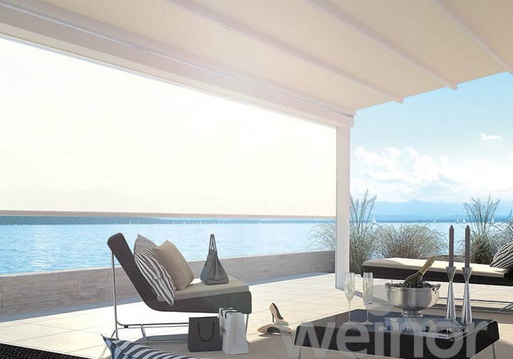 Textile Beschattungen/Markisen - Terrassenmarkisen Pergotex 2 / LED 