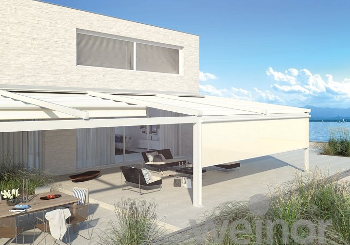 Textile Beschattungen/Markisen - Terrassenmarkisen Pergotex 2 / LED 